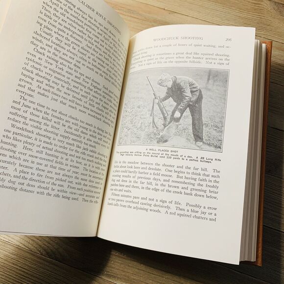 22 CALIBER RIFLE SHOOTING by LANDIS Leather Hardcover NRA Gun Book 22K Gold Edge - Picture 6 of 8